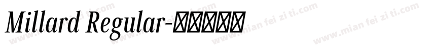 Millard Regular字体转换